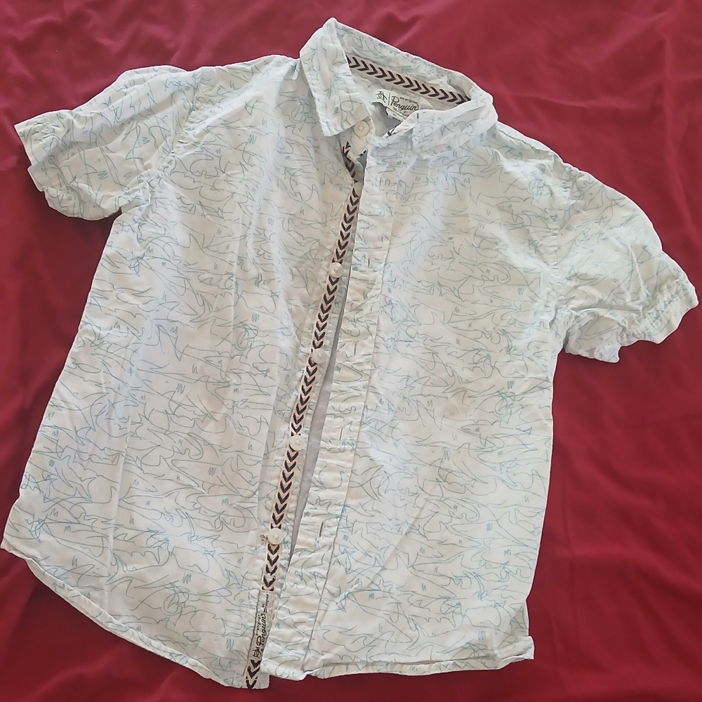 Boys Button Short Sleeve